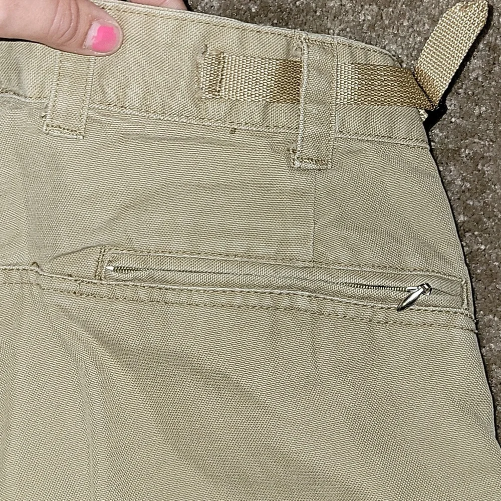 COLOMBIA OUTDOOR JEANS ZIPPER BOTTOMS ADJUSTABLE WAIST DOUBLE KNEE STYLE 34